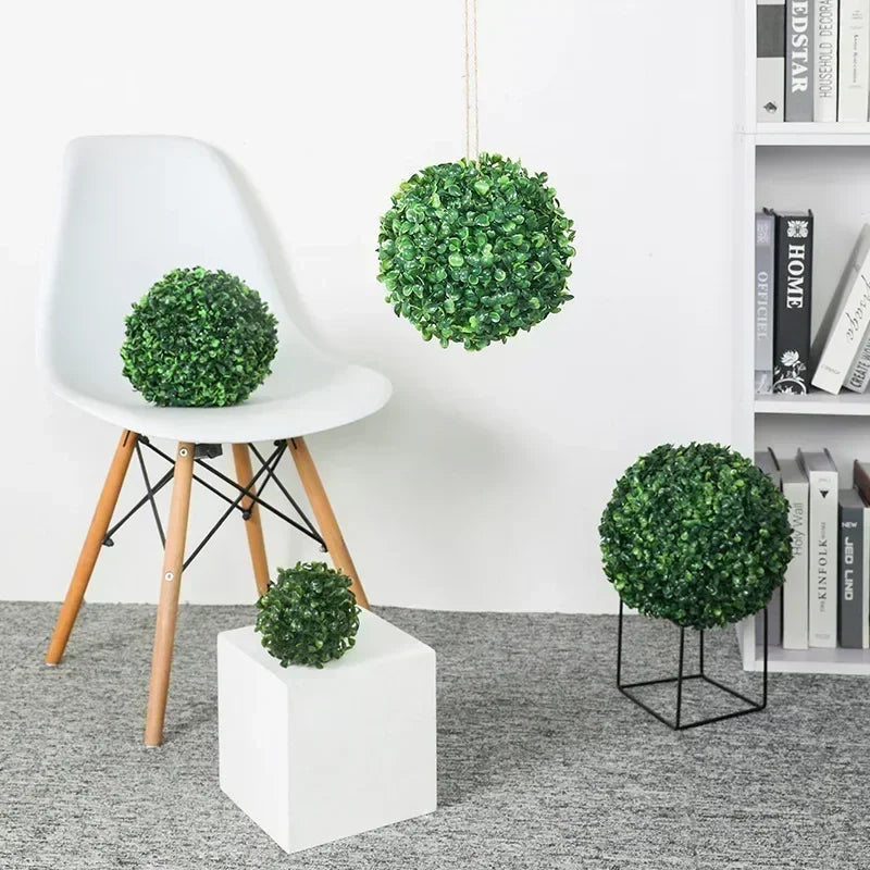 boule décorative en buis artificiel pour jardin mariage et décoration - vue 7 sur 7