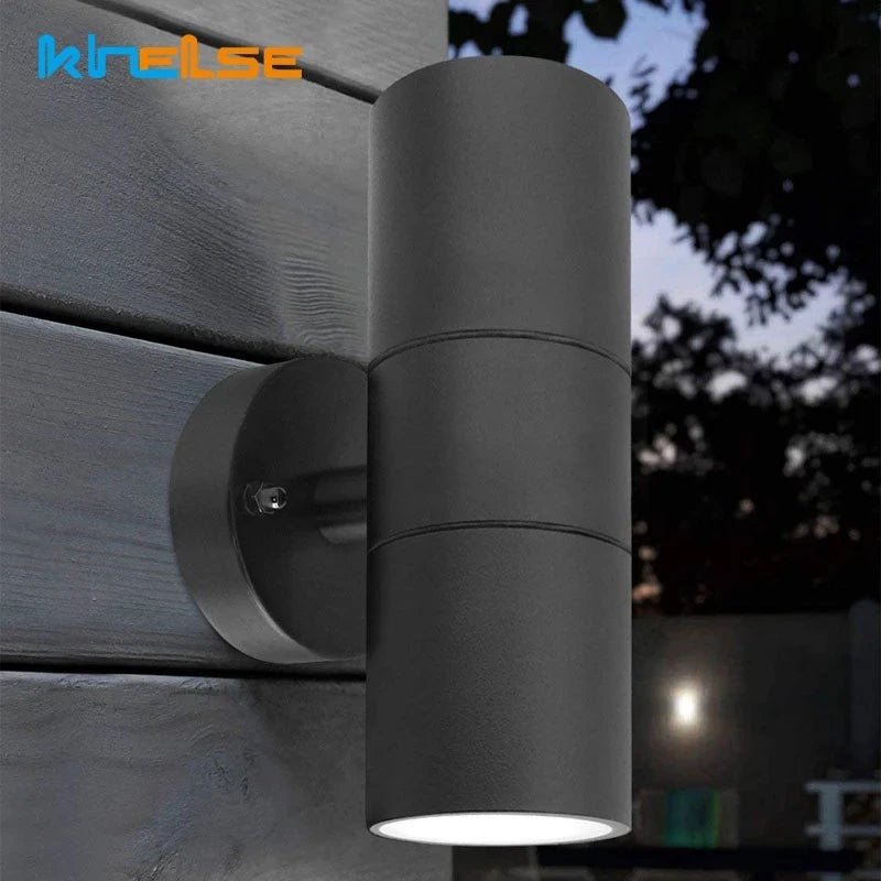 applique murale extérieure en acier inoxydable étanche moderne pour jardin - vue 3 sur 8