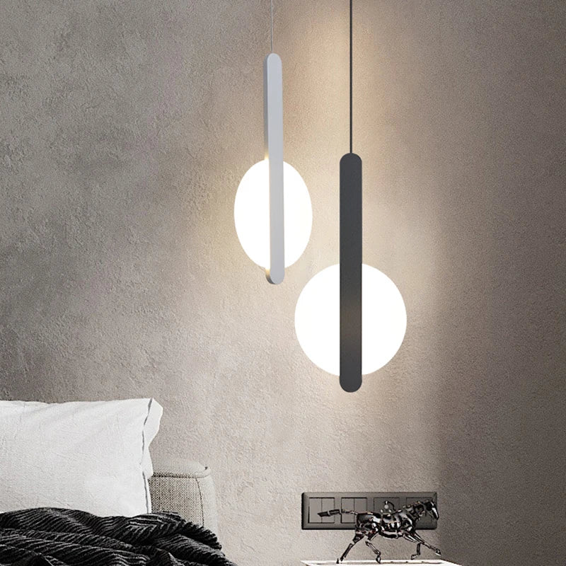 lampe suspension scandinave moderne led long câble