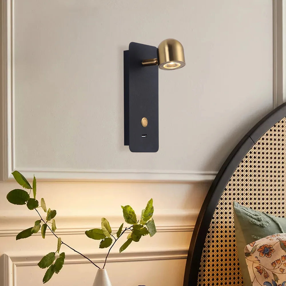 applique murale décorative nordique rechargeable par usb - vue 4 sur 7