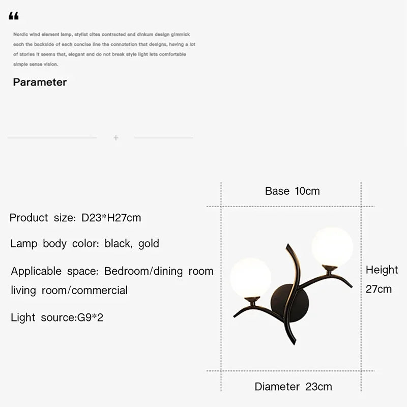 applique murale led décorative pour intérieur moderne et chic - vue 6 sur 8