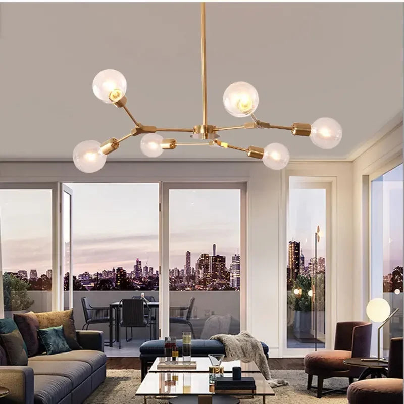 lustre moderne en forme d'arbre pour décoration intérieure - vue 4 sur 14