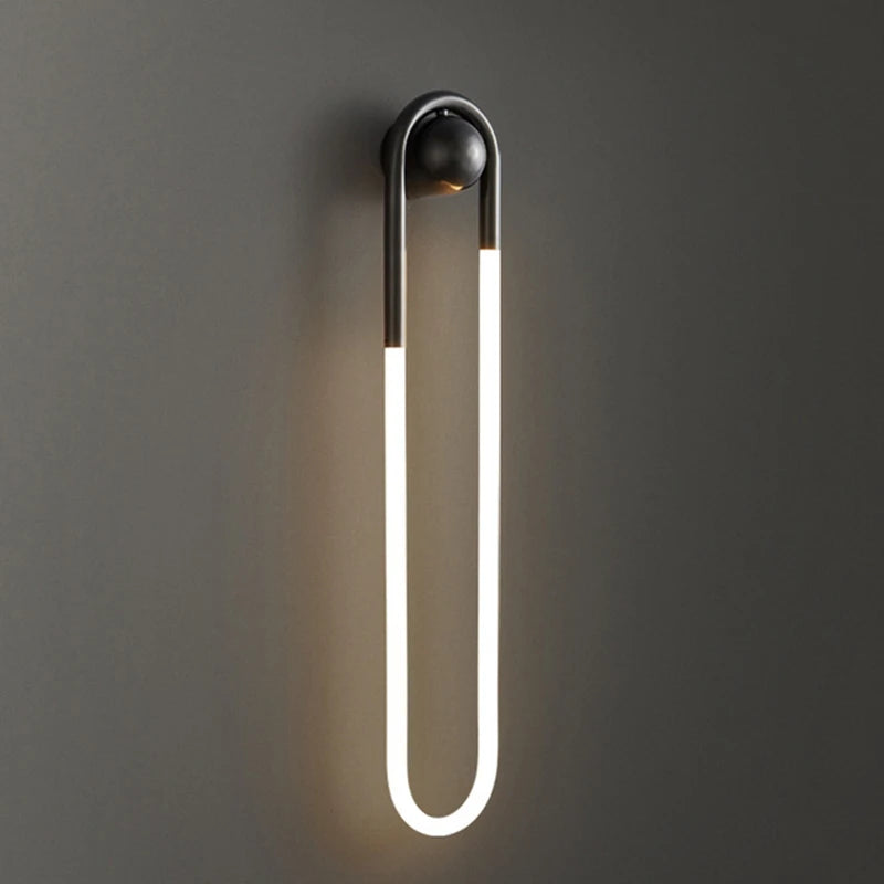 applique murale led ellipse minimaliste moderne décorative