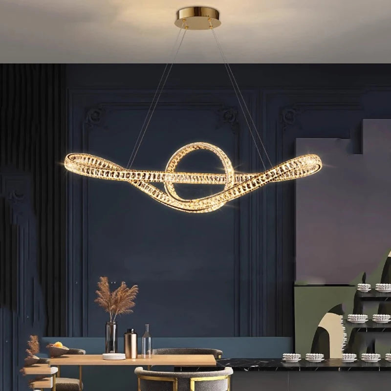 home decorationPendant lights, luxury crystal living room chandelier, dining room Pendant lamp, ceiling light, indoor lighting - vue 2 sur 6