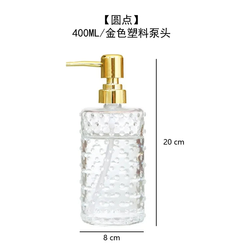 bouteille en verre pour lotion désinfectant et distributeur de savon - vue 14 sur 15