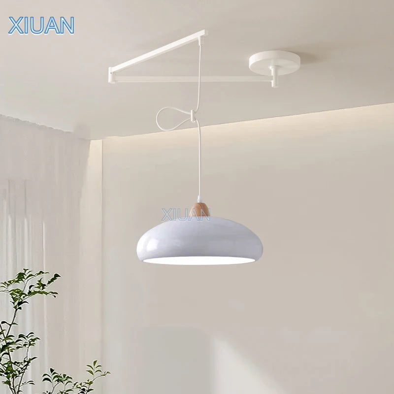 suspension moderne à bras oscillant led mobile - vue 2 sur 30