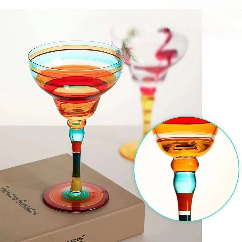 Verre cocktail fait main design artistique 330 ml - vue 5 sur 7