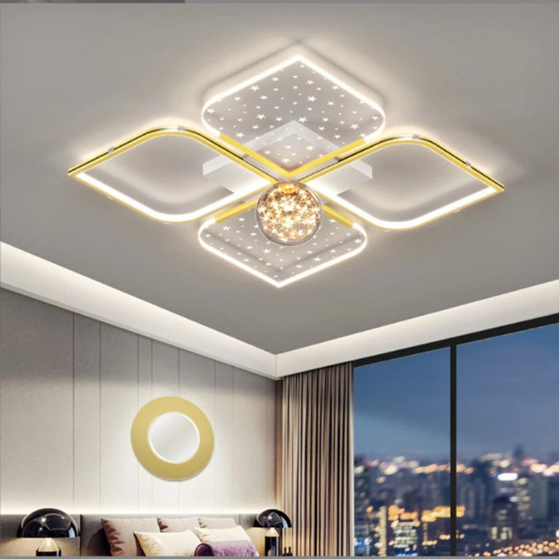 plafonnier led luxueux pour un éclairage moderne intérieur - vue 3 sur 10