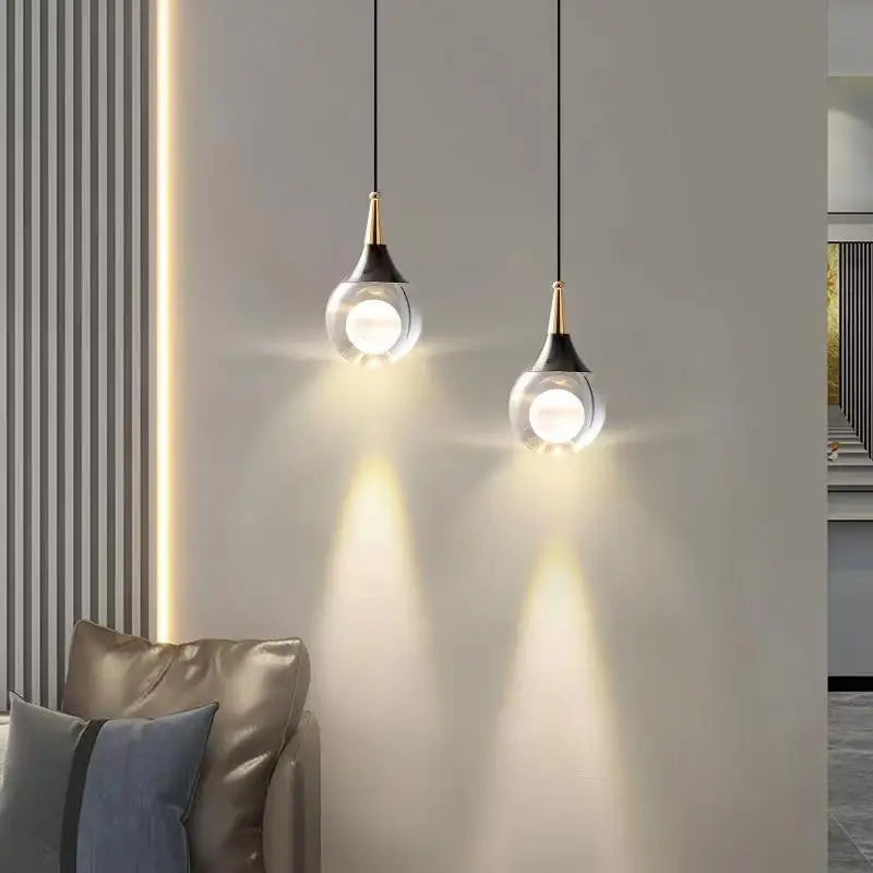 lustre cristal led design pour décoration intérieure moderne - vue 5 sur 10