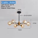 lustre industriel en verre pour intérieur élégant et moderne