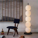 Mainkai lampadaire Nordic Gourde String Lampadaire pour Salon Chambre Étude Abat-Jour en Verre Blanc Lampadaire Design