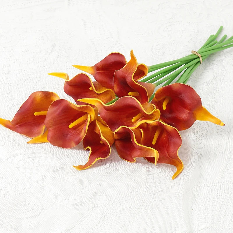 lot de fleurs artificielles lys calla pour mariage et décoration florale - vue 15 sur 23