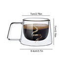 tasse expresso verre double paroi avec anse