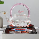 Theiere papillon verre borosilicate resistant chaleur 500ml