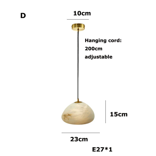 lustre suspendu led marbre géométrique intensité variable