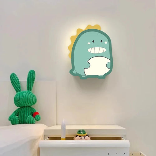 applique murale créative shiba inu dinosaure pour enfants - vue 6 sur 8