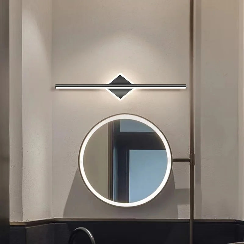 Applique murale LED suspendue au design doré - vue 4 sur 6