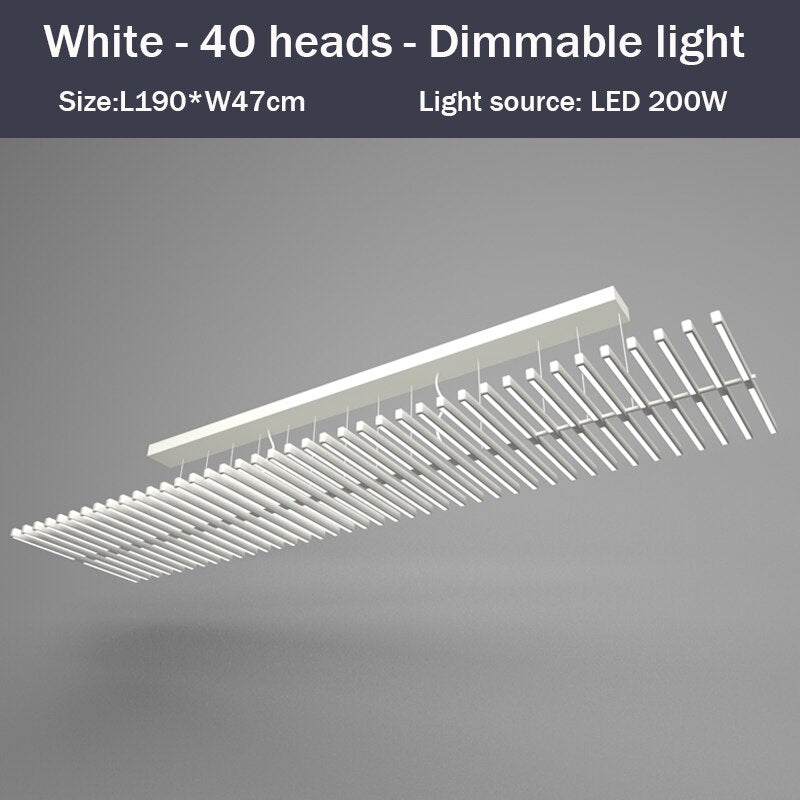 Lustre design LED en baguette lumineuse Bilbao - vue 14 sur 15