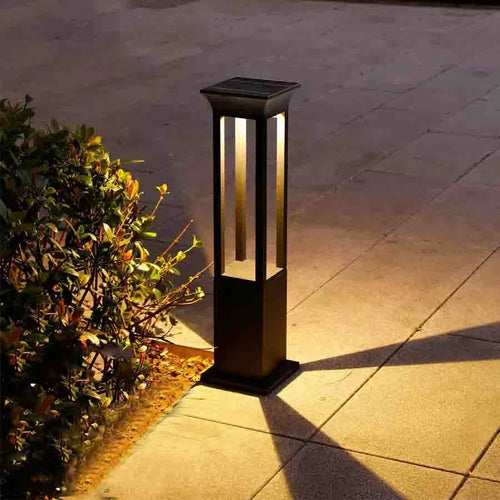lampe solaire d'extérieur en aluminium pour éclairage de jardin - vue 3 sur 24