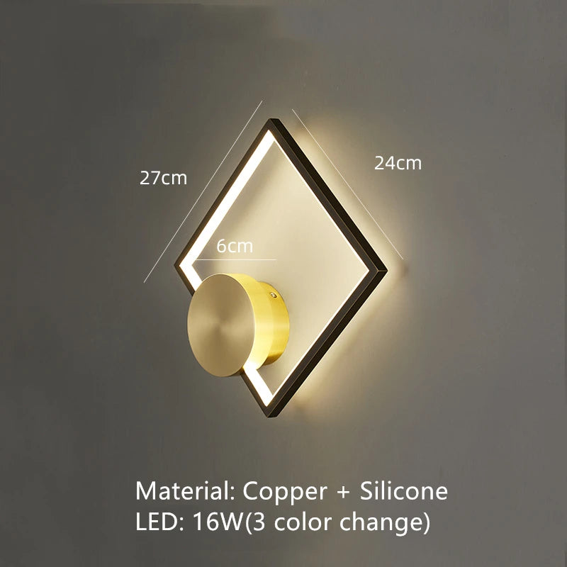 applique murale led en laiton style art déco pour intérieur moderne - vue 14 sur 23