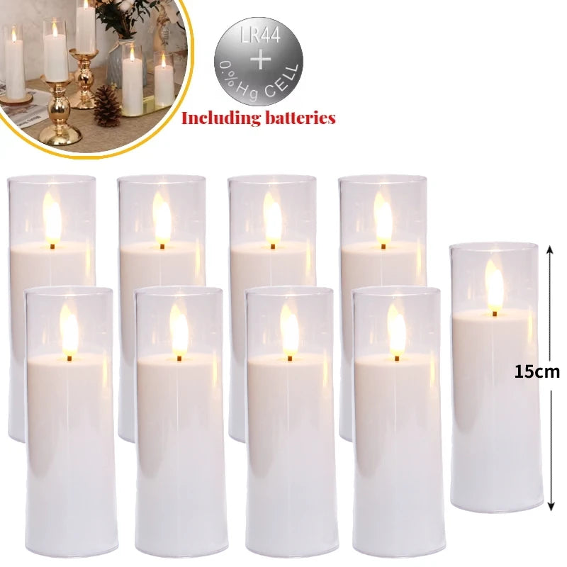 lot de 6 à 60 bougies led sans flamme pour décorations de fête - vue 12 sur 12
