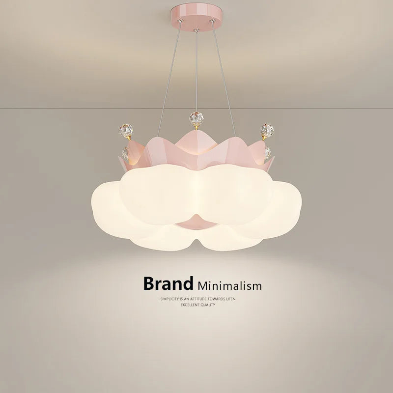 plafonnier romantique en forme de nuage pour chambre d'enfant - vue 7 sur 12
