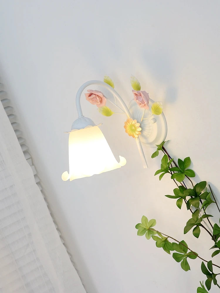 applique murale moderne fleurs pour décoration lumineuse chaleureuse - vue 4 sur 8