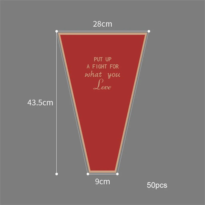 lot de 50 sachets imperméables pour roses à offrir pour la saint valentin