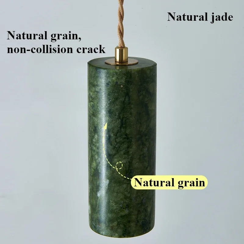 lustre en jade naturel style médiéval créatif rétro pour décoration intérieure - vue 5 sur 7