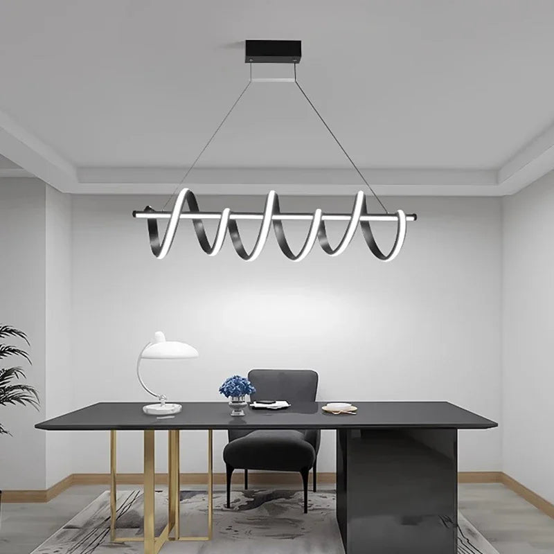 lustre moderne suspension éclairage intérieur suspension - vue 4 sur 6
