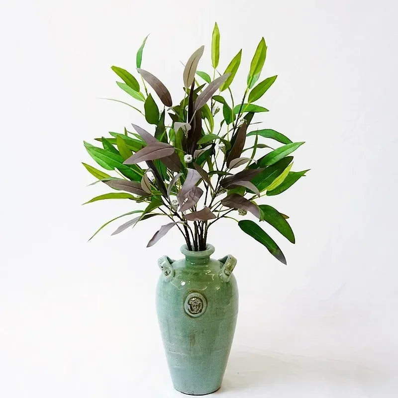 plantes vertes artificielles décoration florale mariage eucalyptus et fruits - vue 3 sur 9