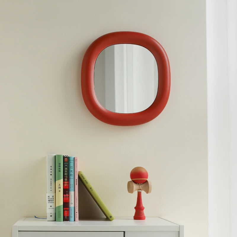 miroirs décoratifs ronds mignons pour maquillage suspendus à la main - vue 5 sur 8