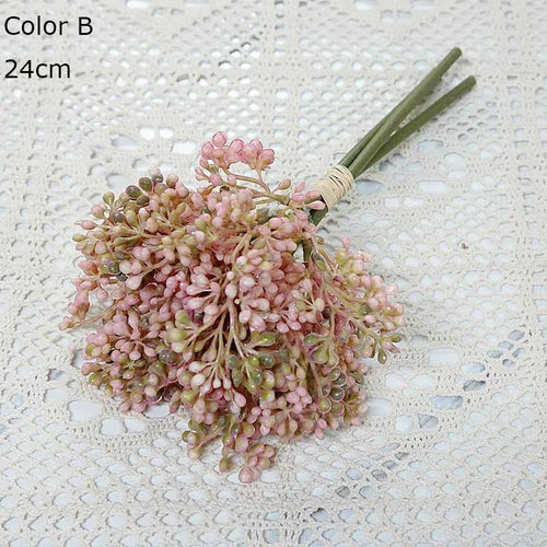 lot de 3 bouquets de riz artificiel pour décoration et arrangement floral