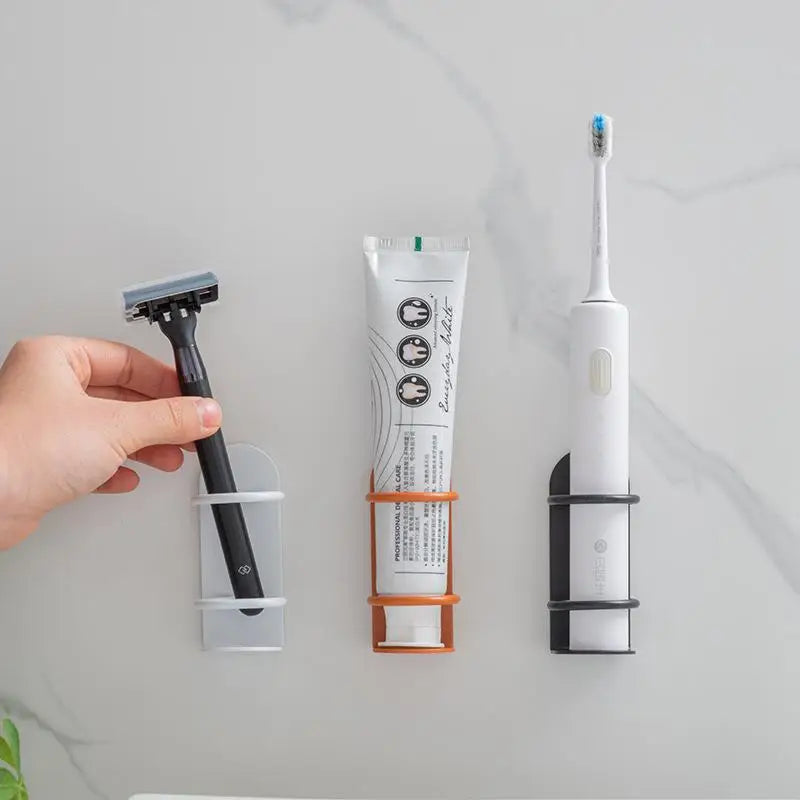 support mural pour brosse à dents et rasoir sans perçage - vue 3 sur 9