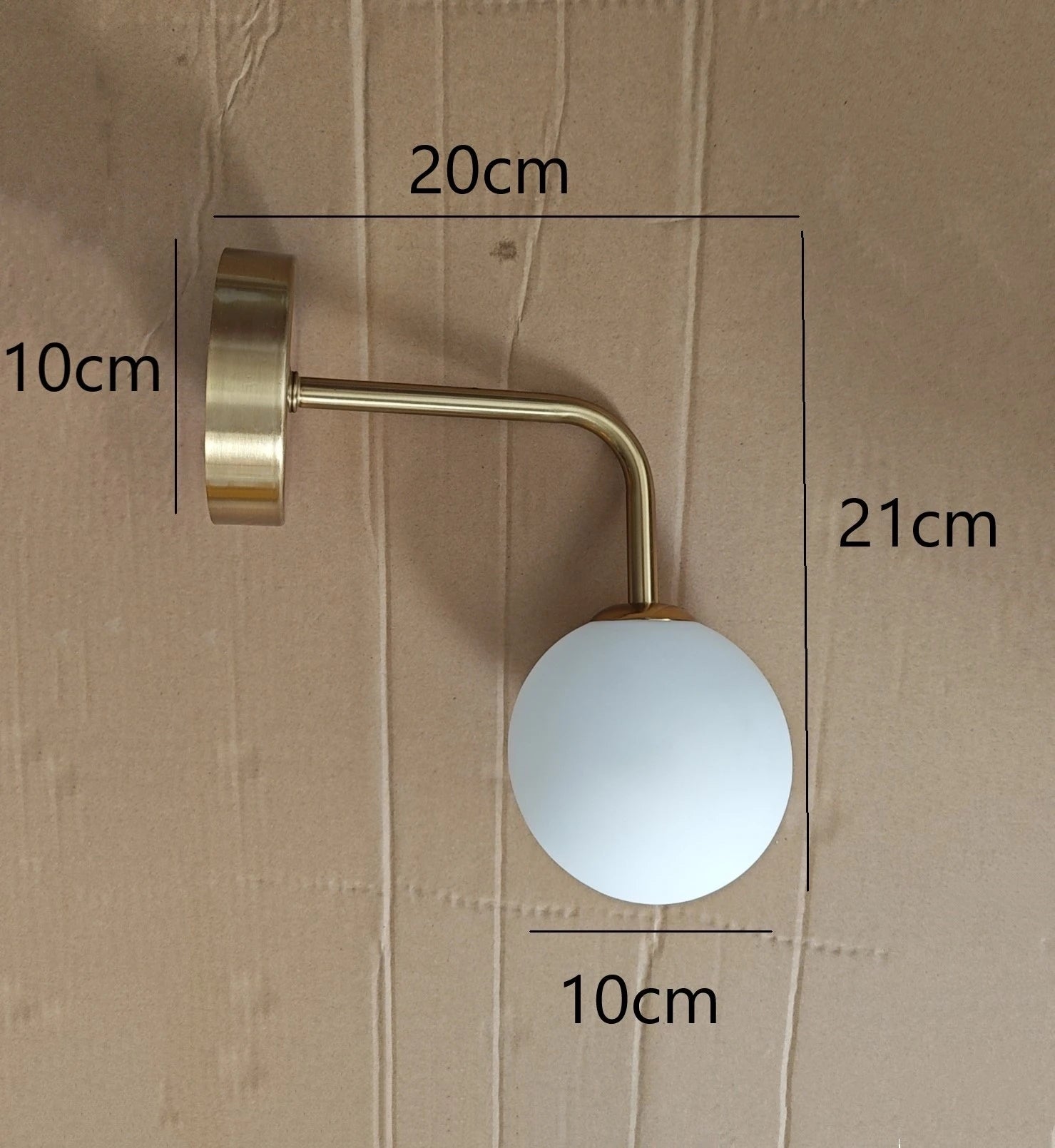 Applique murale post-modernes LED applique murale en verre Simple doré avec ampoule G9 nordique créative chambre salon allée lampe de chevet - vue 10 sur 10