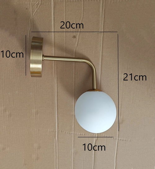 Applique murale post-modernes LED applique murale en verre Simple doré avec ampoule G9 nordique créative chambre salon allée lampe de chevet - vue 11 sur 10
