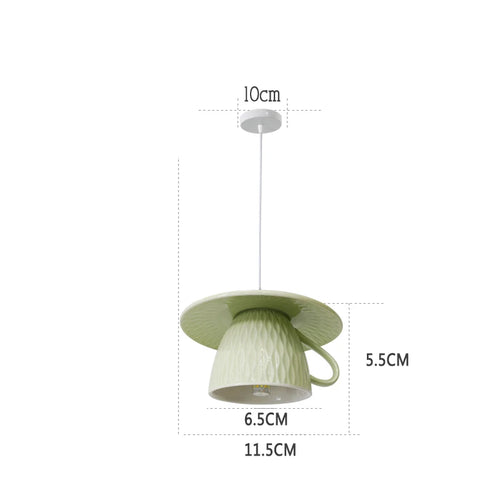suspension moderne en céramique led théière pour cuisine - vue 29 sur 30