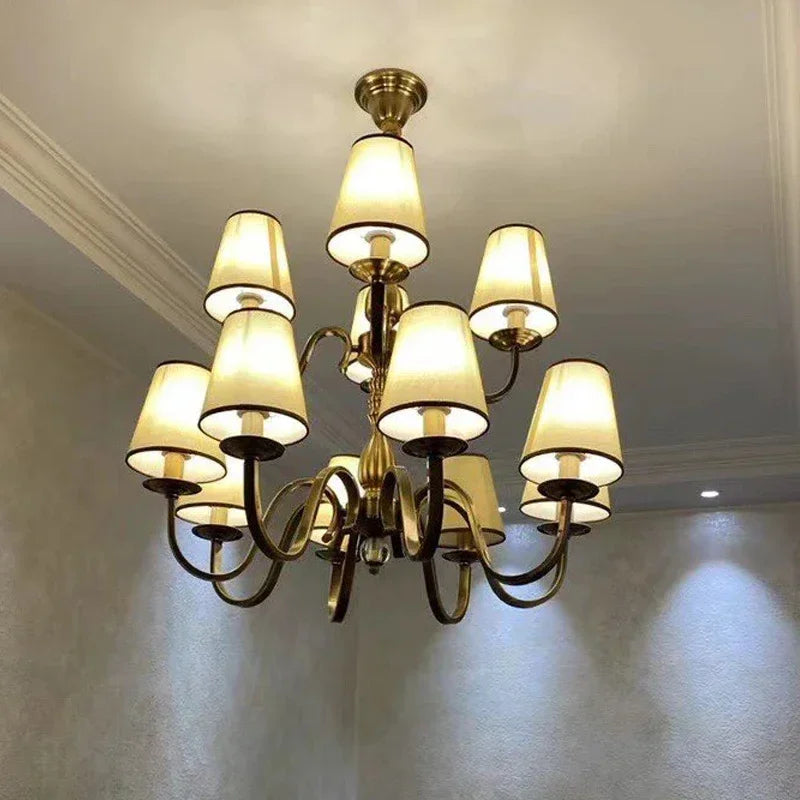 lustre led classique américain pour une décoration rustique élégante - vue 5 sur 15