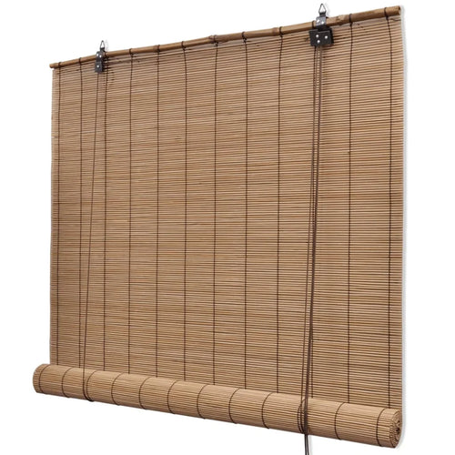 Store enrouleur occultant style naturel pour fenêtre intérieur - vue 4 sur 6