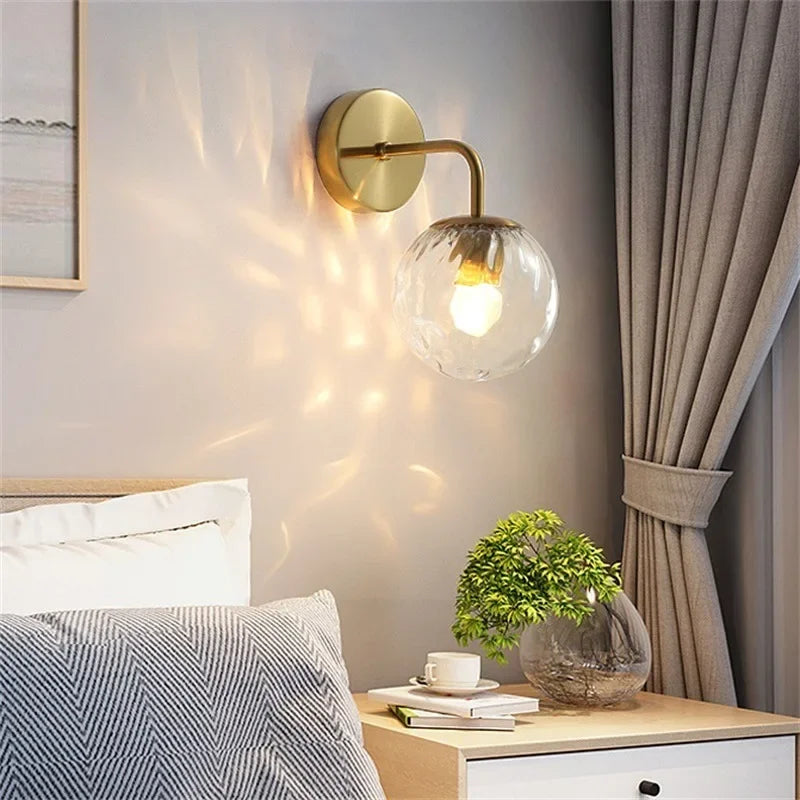 applique murale en verre style européen à led pour intérieur - vue 4 sur 6