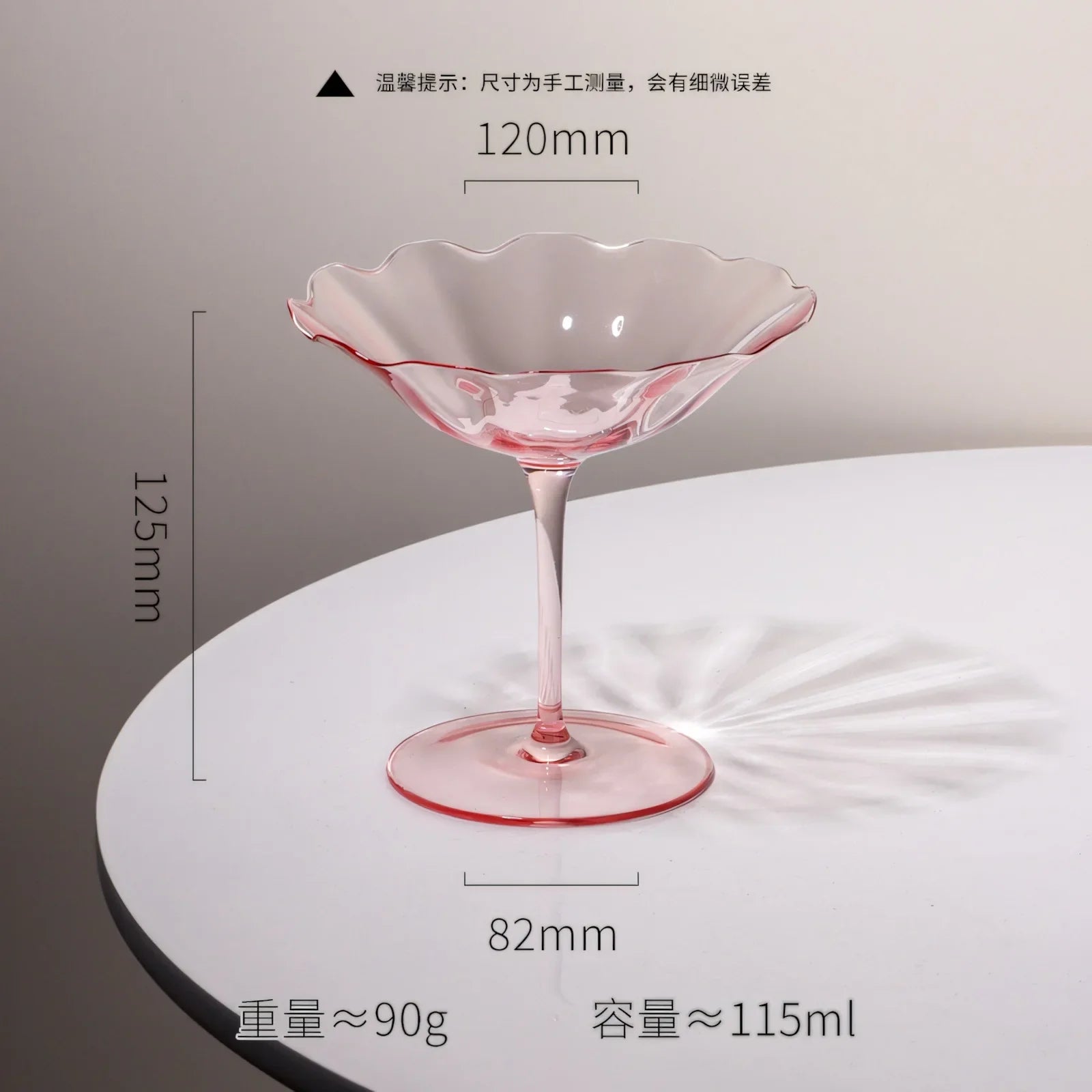 Verres à vin vintage motif fleurs style cristal