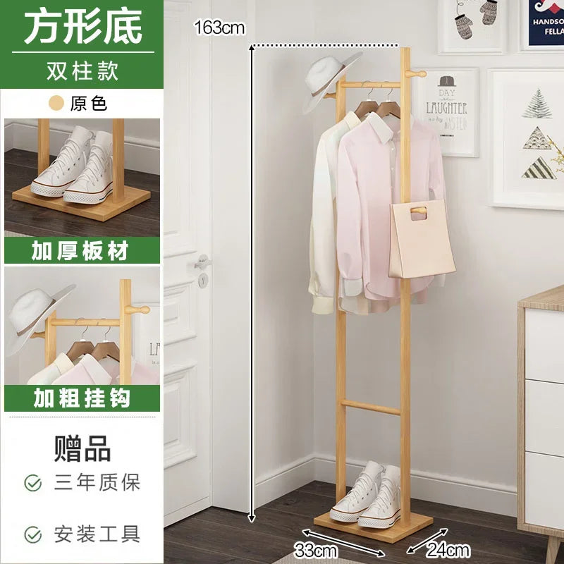 porte-manteau en bambou multifonction pour vêtements modernes - vue 8 sur 15