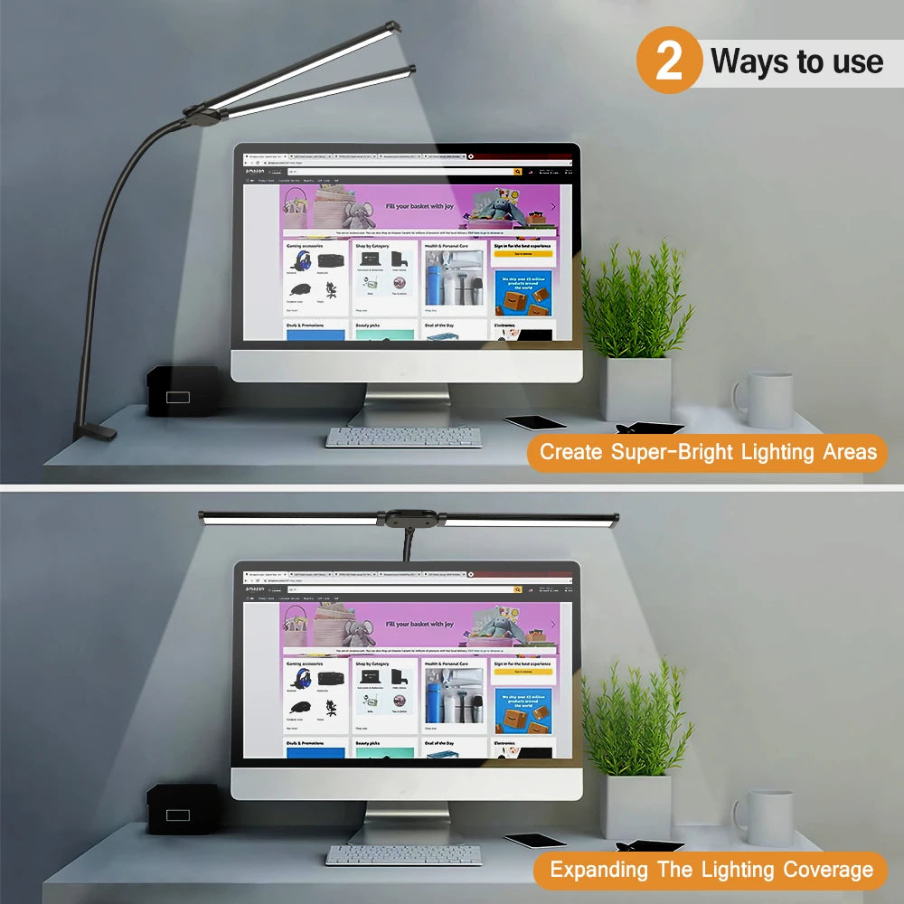 Lampes de bureau Led à Double tête - vue 5 sur 7
