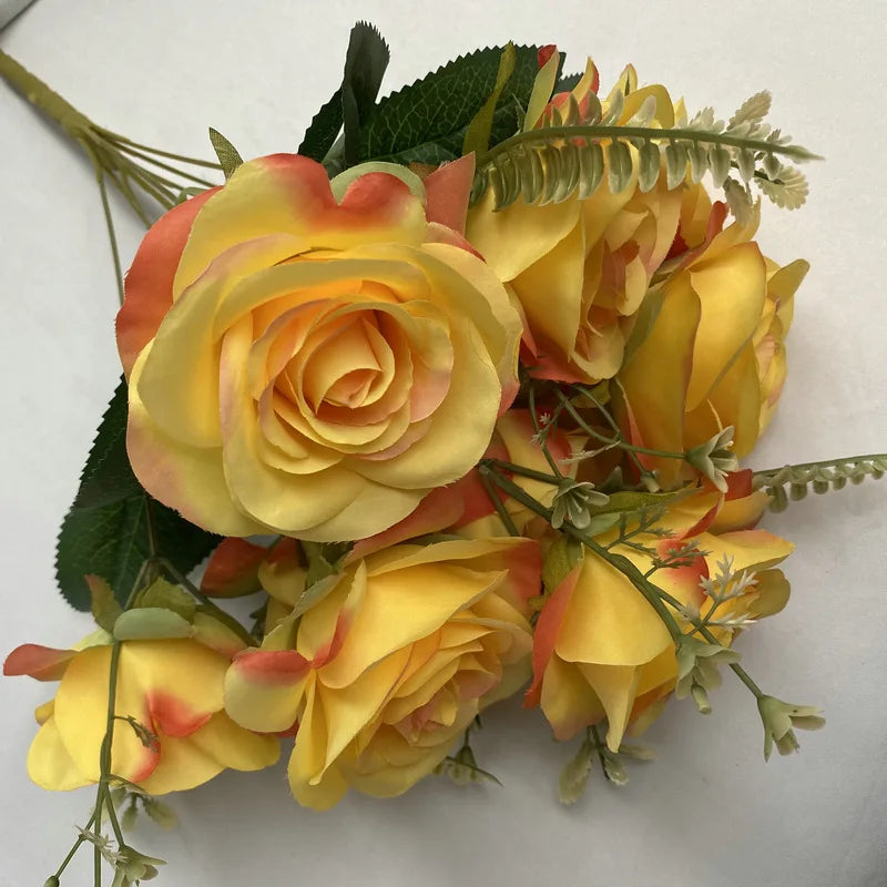 bouquets de roses artificielles pour décoration intérieure et extérieure - vue 13 sur 17
