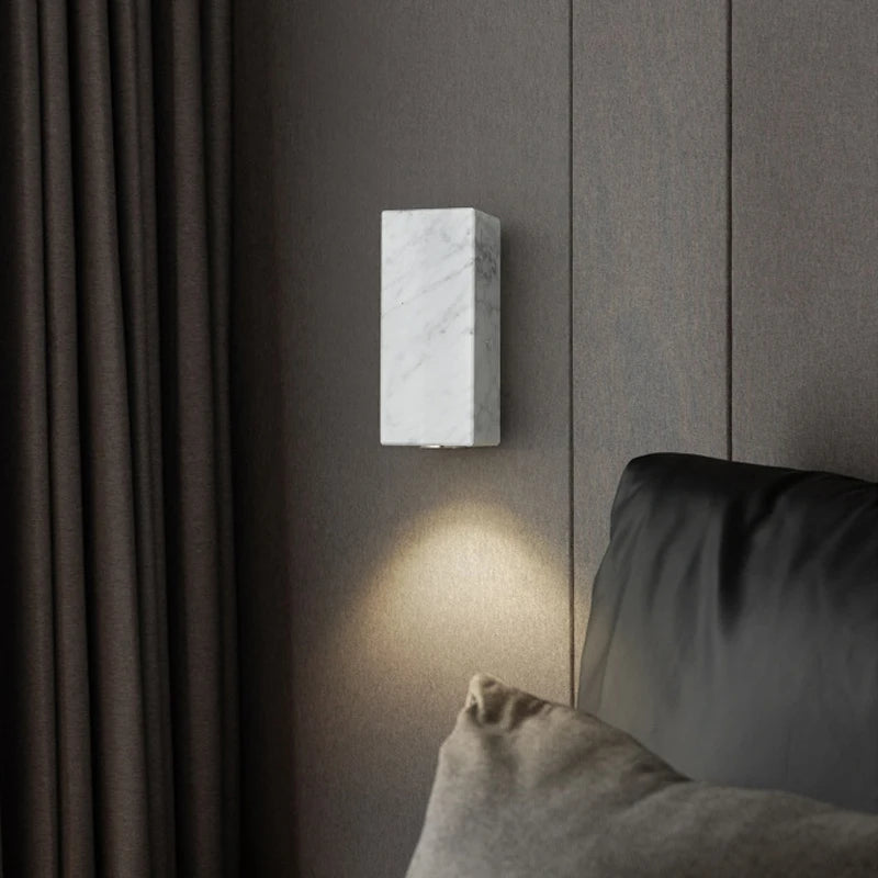 applique murale en marbre pour décoration et éclairage d'allée - vue 4 sur 12