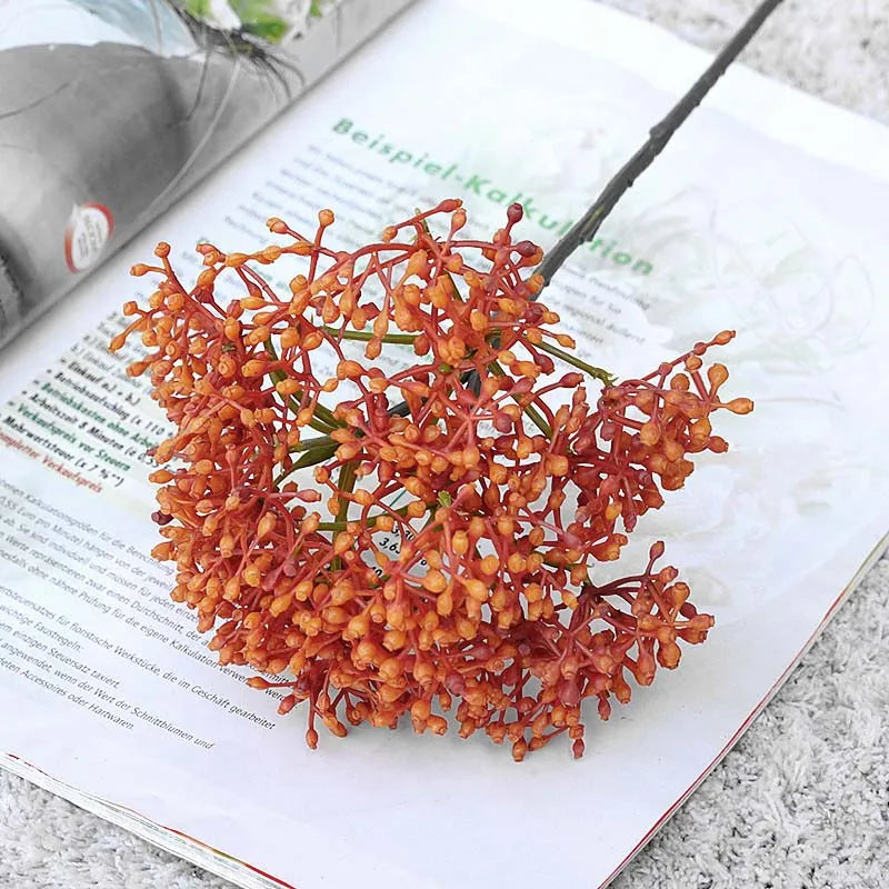 plantes artificielles rétro framboises pour décoration DIY maison - vue 3 sur 13
