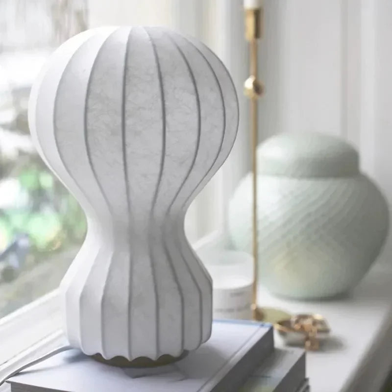 Italy Design Silk LED Table Lamp Floor Light Study Bedroom Bedside Living Room - vue 6 sur 9
