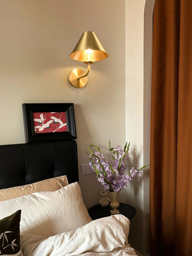 applique murale en cuivre antirouille au style minimaliste - vue 3 sur 8