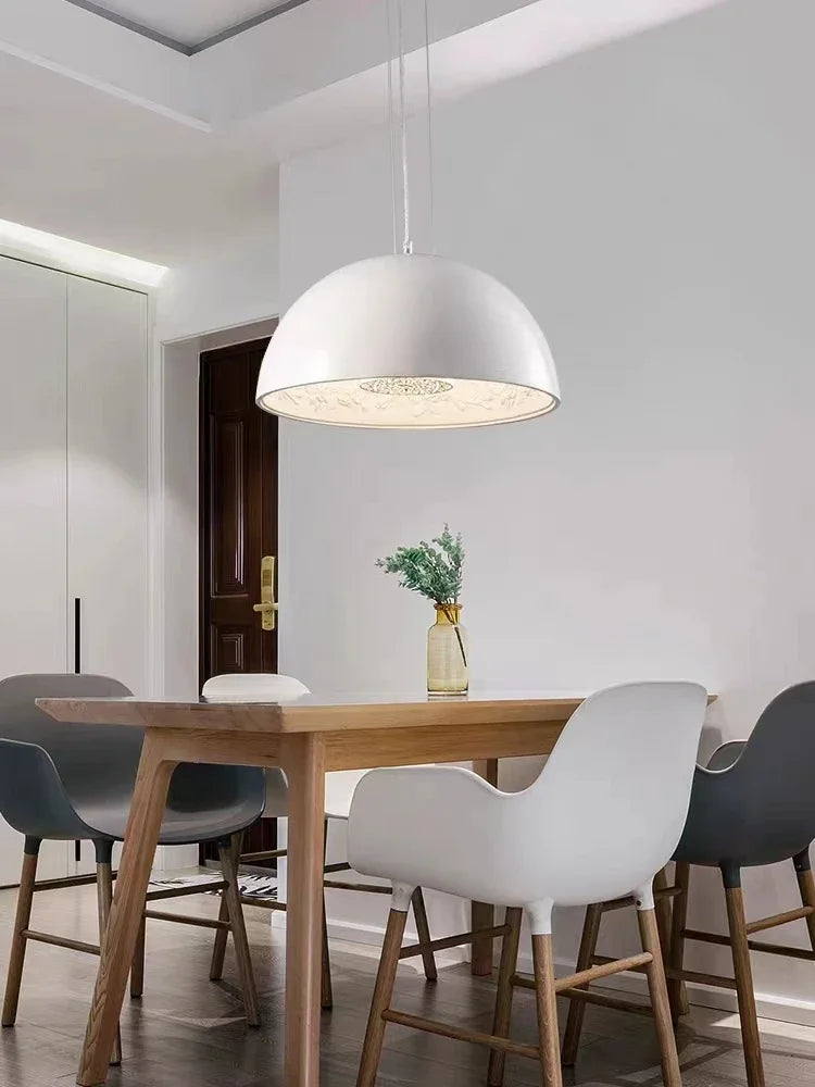 réplique de lustre skygarden en résine relief art romantique - vue 4 sur 11