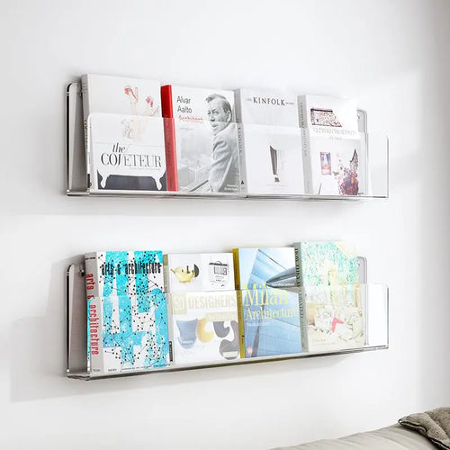 porte-revues mural en acrylique pour brochures et dossiers - vue 3 sur 17